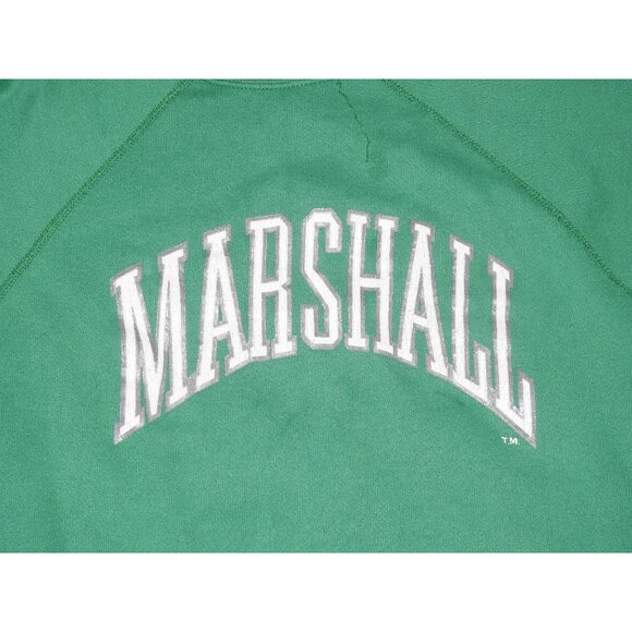 Vintage 80s 90s Marshall University Crew Neck Pullover Sweatshirt Men's Large - Picture 2 of 5